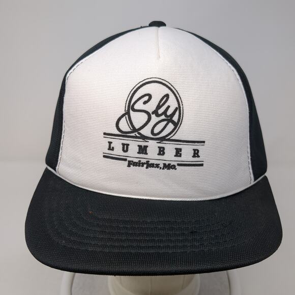 Sly Lumber Fairjax Mo Snapback 5 Panel Cap Black One Size YoungAn Hat Vintage - Picture 2 of 9